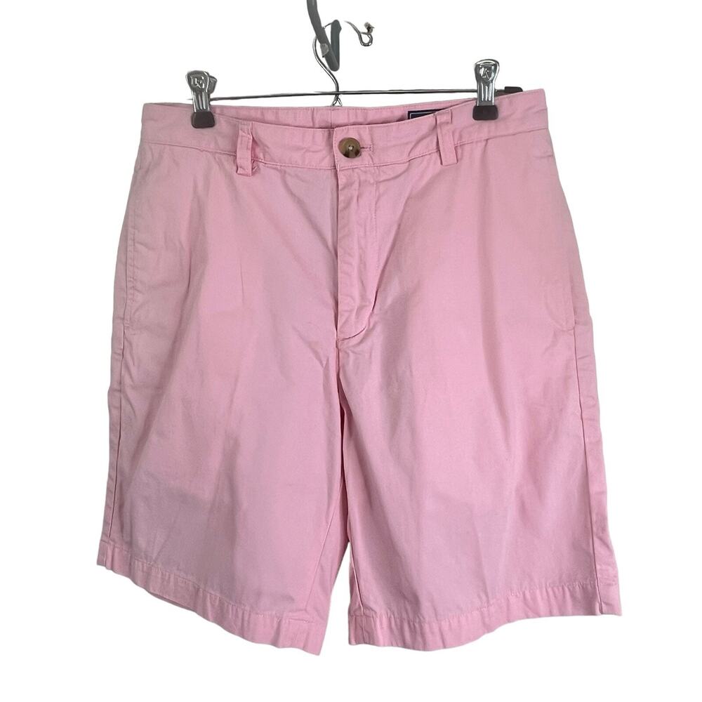 Vineyard Vines Men's Size 30 Club Short 9” Chino Cotton Twill Pink Golf Preppy - Picture 3 of 11